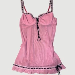 pink lingerie sleepwear